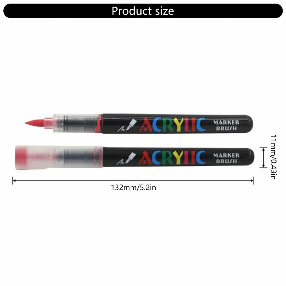 Маркери акрилові, набір 36 шт для малювання та творчості, преміум-якість, маркери для тканини, дерева та кераміки Кам'янець-Подільський - фото 6