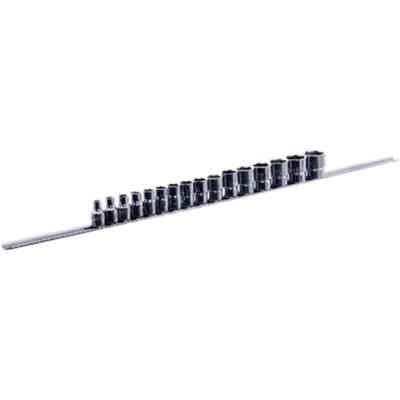 Набір головок Toptul торцевих на планці 3/8" 16шт. 6-22мм (GAAQ1201U) Вінниця