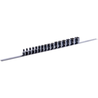 Набір головок Toptul торцевих на планці 3/8" 16шт. 6-22мм (GAAQ1201U) Вінниця - фото 1