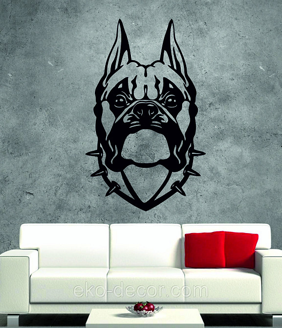 Декоративное настенное Панно «Боксер», Декор на стену 90*56 см, Черный Киев - изображение 5