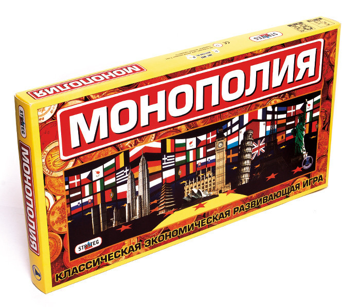Настільна гра Strateg Монополія (велика) економічна українською мовою (693), шт Київ - фото 1