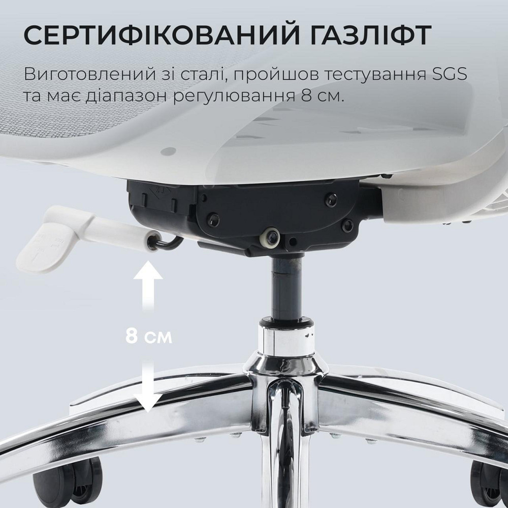 Крісло офісне Sihoo Doro S100 Mesh White (S100-M302) ( 24960 ) Харків - фото 2