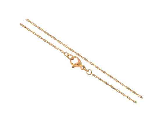 Ланцюжок Позолота 18K Плетіння Сингапур 46см*1мм арт.316514 ТМ XUPING Київ