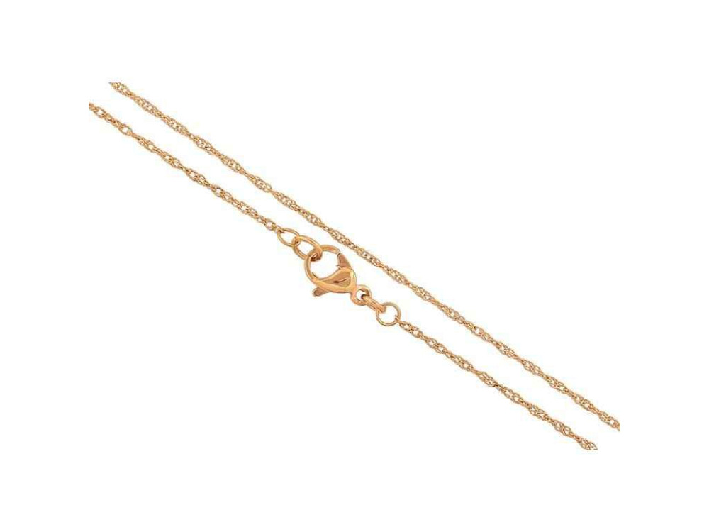 Ланцюжок Позолота 18K Плетіння Сингапур 46см*1мм арт.316514 ТМ XUPING Київ - фото 1