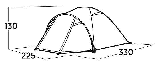 Намет чотиримісний Easy Camp Setesdal 4 (120478) Київ