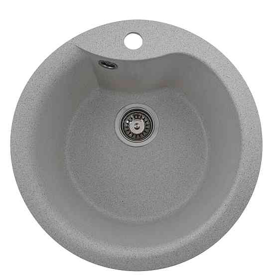 VALESO Гранітна мийка для кухні VALESO TURAS 480 матова Біла в крапку Коломия