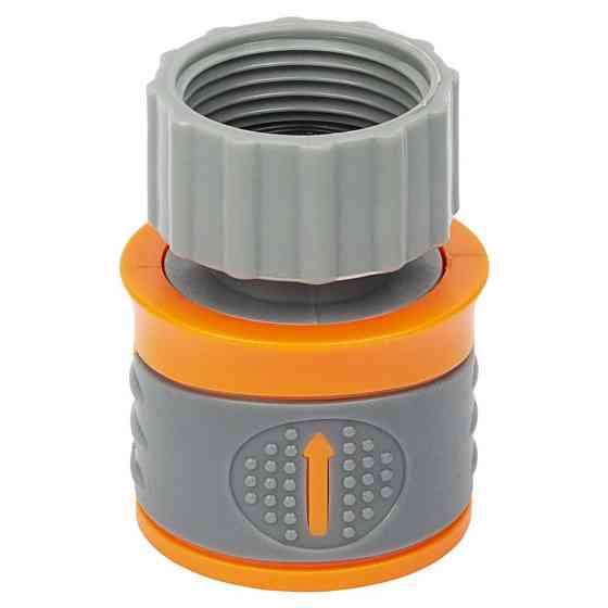 Конектор 1⁄2" швидкознімний на кран у/р 3⁄4" аквастоп (ABS+TPR) FLORA (5015584) Київ