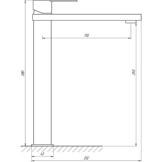 Змішувач для умивальника TOPAZ SARDINIA TS 08203-H18 Тернопіль