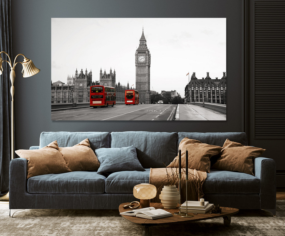 Картина полотно у вітальню/ спальню Лондон MLP_138 90х180см Київ - фото 3