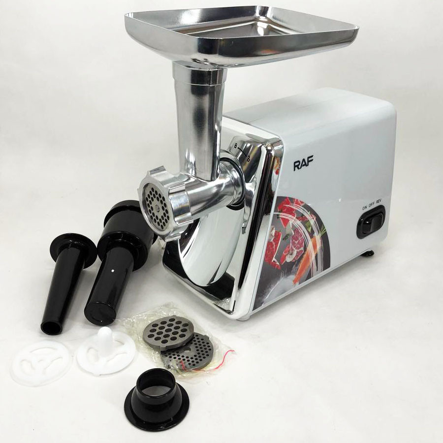 Электромясорубка с насадками для овощей RAF R.3368, Электрическая мясорубка для изготовления фарша CA-37 Львов - изображение 5