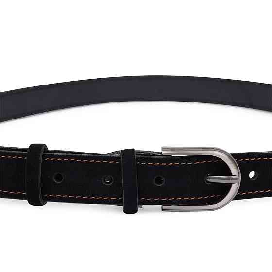 Замшевый ремень для женщин Vintage 20799 Черный Киев