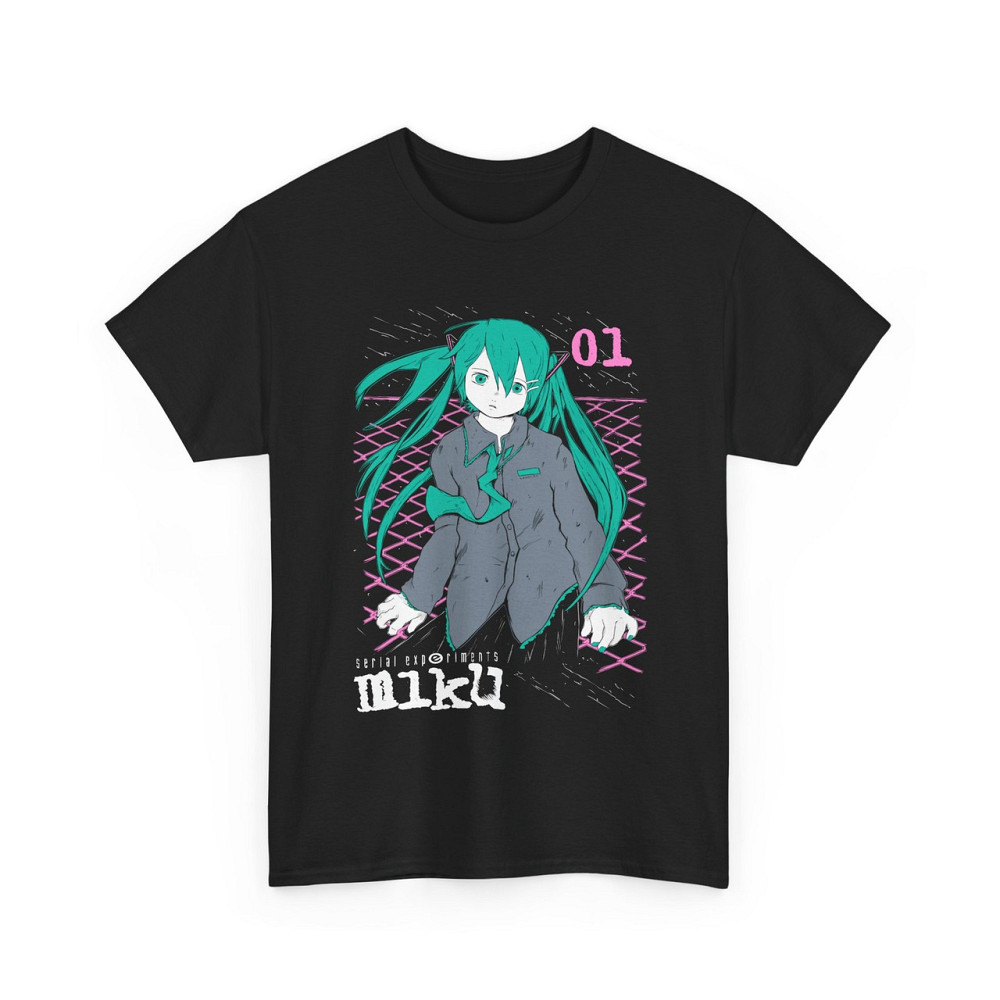 Футболка аниме Сериал Експериментс Лаин Лаин оверсайз (S/M/L) Черний AnimeJ0702 Днепр - изображение 5