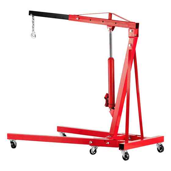 Кран съемник двигателя гидравлический подкатной 2 т (комплект из двух частей) INTERTOOL GT0808 Киев