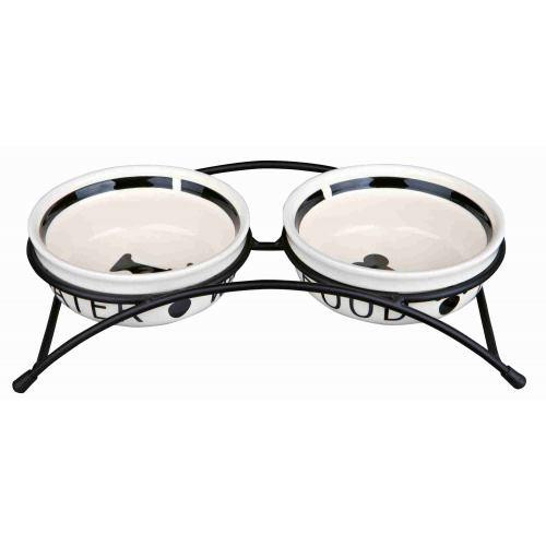 Миски Trixie Eat on Feet для собак, на металлической подставке, керамические, 13 см, 2х250 мл Киев - изображение 1