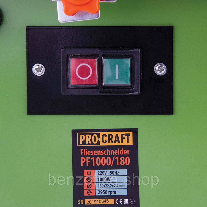 Плиткоріз Procraft PF1000/180 Київ - фото 7