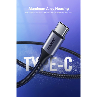 Дата кабель USB 2.0 AM to USB-C 3.0m 3.0A 18W US288 Space Gray Ugreen (60408) Вінниця - фото 4