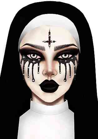 Маска из страз Possessed face jewels sticker Leg Avenue Sex Aura Киев