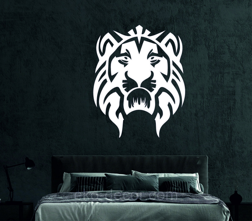 Декоративное настенное Панно «Лев» Декор на стену 50*40 см, Белый Киев - изображение 3