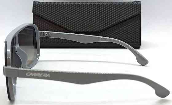 Брендовые очки мужские солнцезащитные серые зеркальные в футляре. Киев
