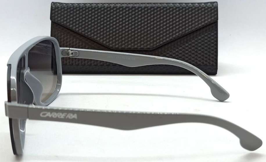 Брендовые очки мужские солнцезащитные серые зеркальные в футляре. Киев - изображение 5