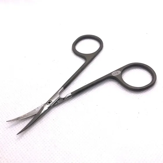 OLTON профессиональные ножницы для кутикулы, титановые 113 мм. С тонкими изогнутыми режущими полотнами. Киев