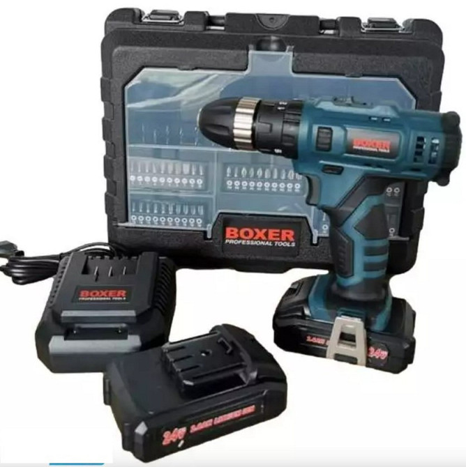 SR-005 Акумуляторний Дриль-Шуруповерт 24В, 2 АКБ, 72 аксесуари, 2 швидкості, кейс для дому та роботи Одеса - фото 4