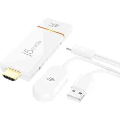 Адаптер ScreenCast 4K WI-FI 15m Miracast/AirPlay/Chromecast black J5create (JVAW76-N) Винница