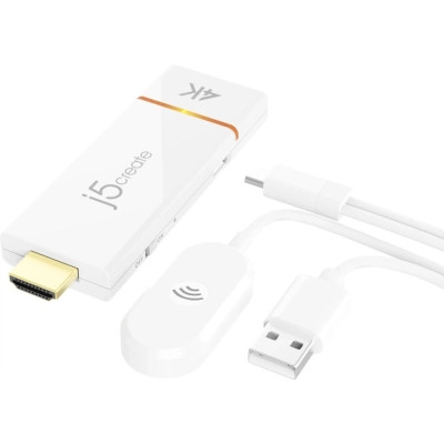 Адаптер ScreenCast 4K WI-FI 15m Miracast/AirPlay/Chromecast black J5create (JVAW76-N) Винница - изображение 1