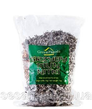 Древесный гриб Мун сушеный резаный полоски Green Pagoda 1кг Харьков - изображение 1