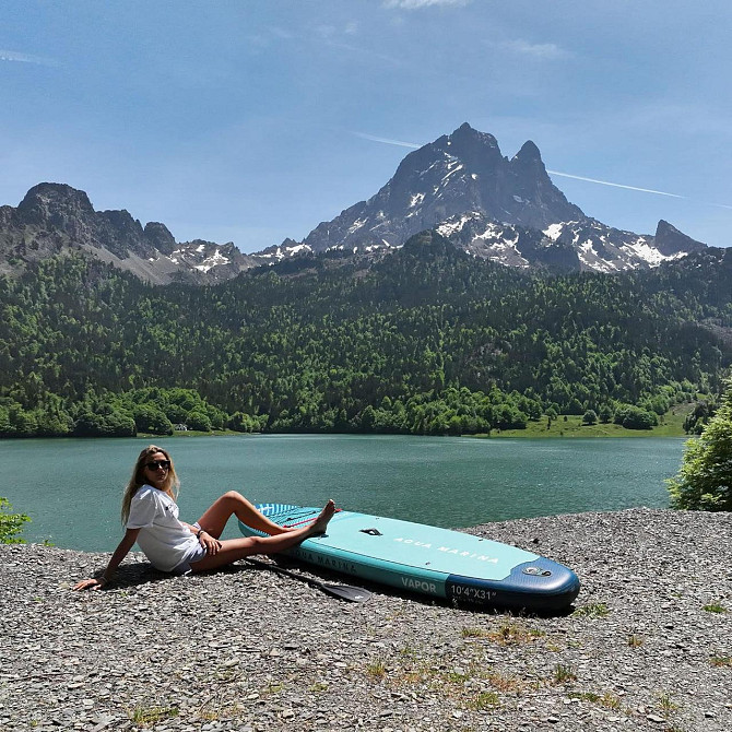 Надувная доска для серфинга Aqua Marina Vapor SUP с веслом поводком рюкзаком и насосом 315 х 79 х 15 Днепр - изображение 7
