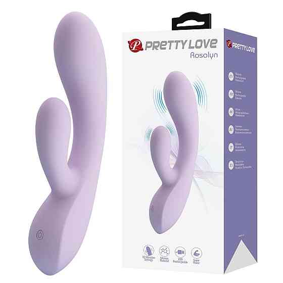 Вібратор ROSOLYN, 10 vibration functions , USB rechargeable, Silicone Sex Aura Київ