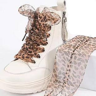 Шнурки жіночі леопардові Київ - фото 1