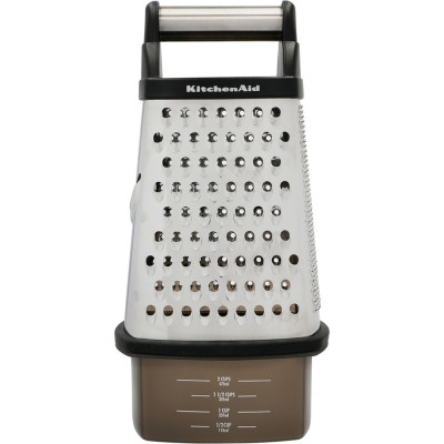 Терка KitchenAid Universal чотирьохстороння з контейнером, чорна (KQG300OSOBE) Вінниця - фото 4