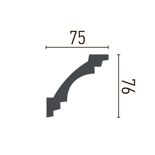 Карниз полиуретановый гладкий Gaudi Decor P 203 Днепр