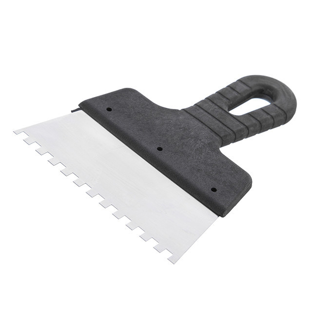 Шпатель із нержавіючої сталі, 150 мм, зуб: 6×6 мм INTERTOOL KT-2156 Київ - фото 2