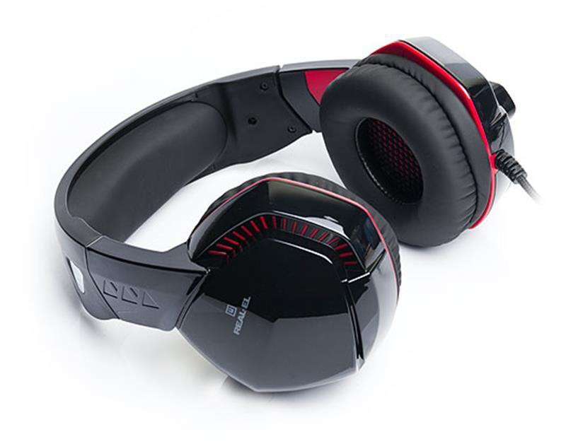 Гарнітура REAL-EL GDX-7800 Black/Red ( Чорний/Червоний ) Харьков - изображение 4