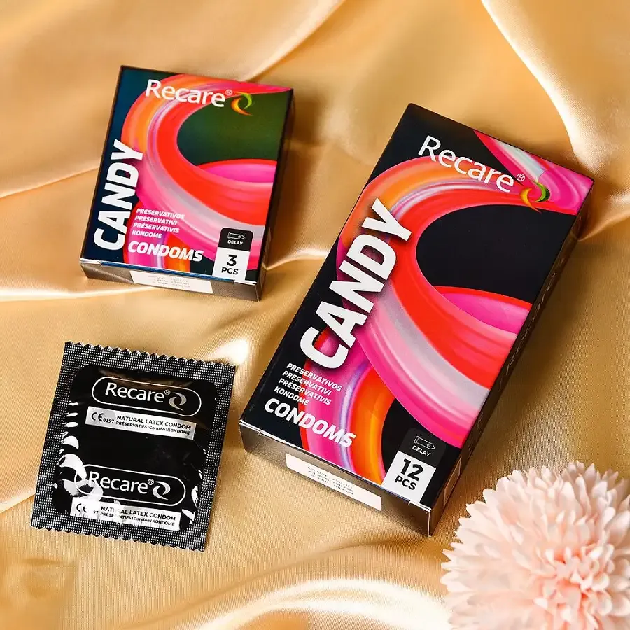 Презервативи Holographic Recare Delay Candy Condoms 3 шт, пролонгувальний ефект, цукерковий аромат Львів - фото 6