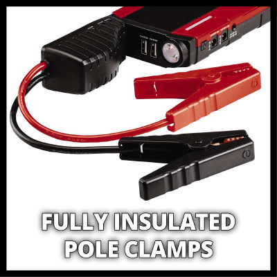 Пуско зарядний пристрій Einhell CE-JS 18 Jump Starter Power Bank, 18000мАг, 2хUSB 5В, 12В, пуск 600A (1091531) Вінниця - фото 2