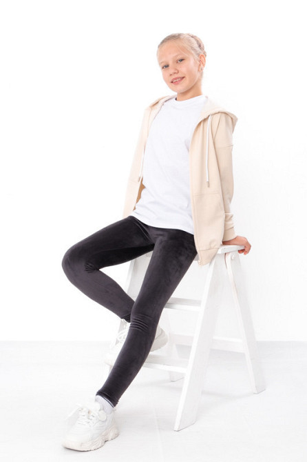 Лосини для дівчинки, велюр утеплений топ 164 Київ - фото 1