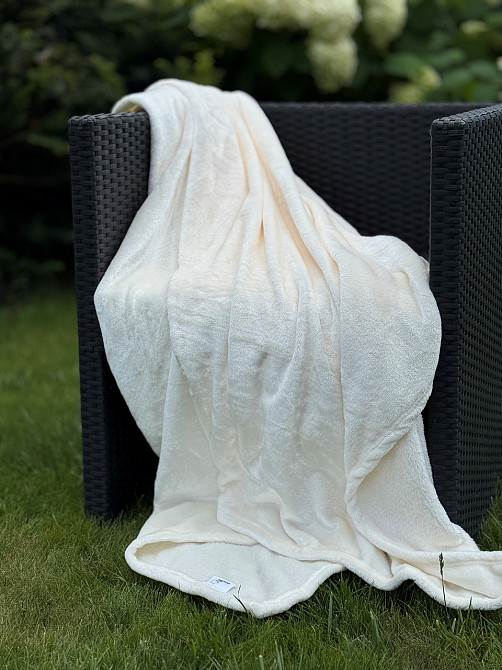 Ecotton Плед Ecotton 200х220 см із мікрофібри Well Soft пудровий молочний (5202 Turledove) Коломыя - изображение 3