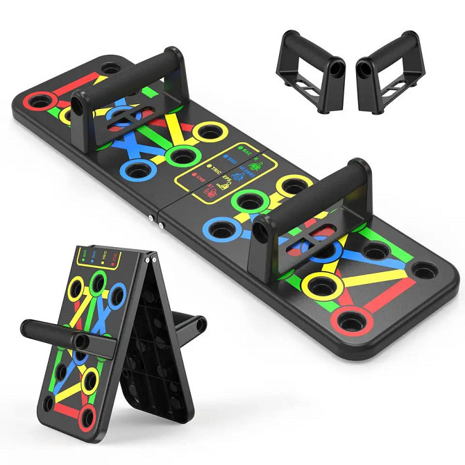 Дошка для тренування м'язів спини Foldable Push Up, Спортивні опори OL-616 для віджимання Київ - фото 4