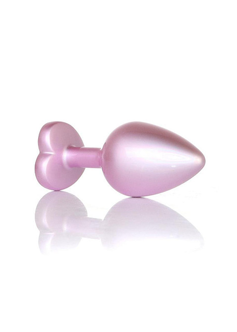 Анальная пробка - Jewellery Pearl Pink Heart Plug Clear M Sex Aura Киев - изображение 1