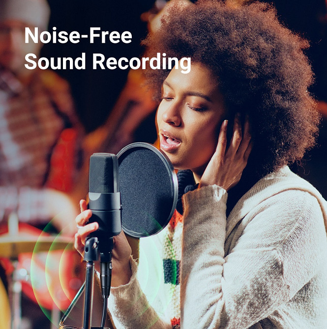 Аудиокабель UGREEN 5м для микрофона, черный Киев - изображение 2