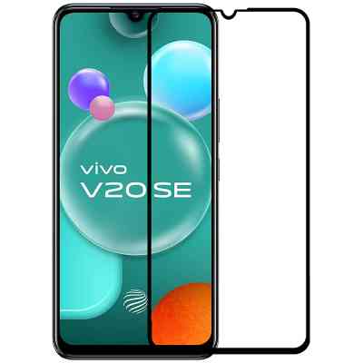 Стекло защитное PowerPlant Full screen Vivo V20 SE, Black (GL609444) Винница