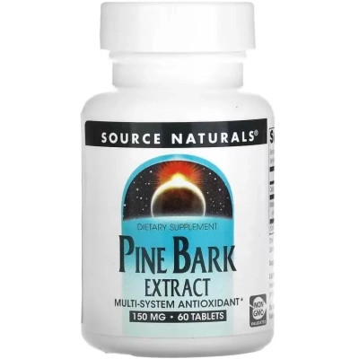 Вітамінно-мінеральний комплекс Source Naturals Екстракт соснової кори, 150 мг, Pine Bark Extract, 60 таблеток (SNS-02083) Вінниця - фото 1