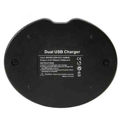 Зарядное устройство для фото PowerPlant Dual Nikon EN-EL14 для двух аккумуляторов (DV00DV3390) Винница