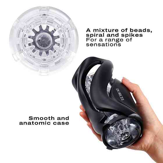 Мастурбатор Dorcel DEEP BLOW BLACK, двойное использование Sex Aura Киев
