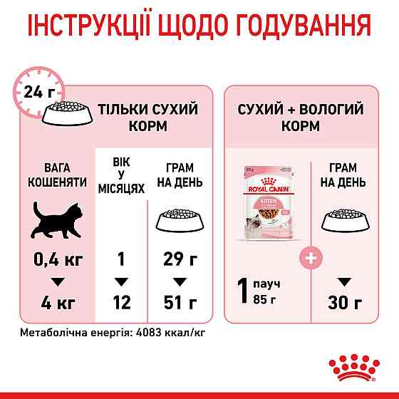 Royal Canin Kitten (Рояв Канін Кіттен) сухий корм для котят під час другої фази росту 4 кілограмів. Запоріжжя