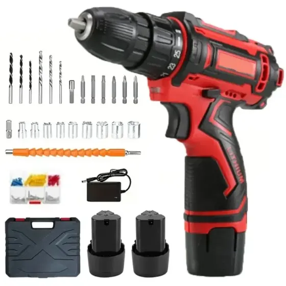 Аккумуляторный шуруповерт с насадками KRAFFTEC 24V Коломия