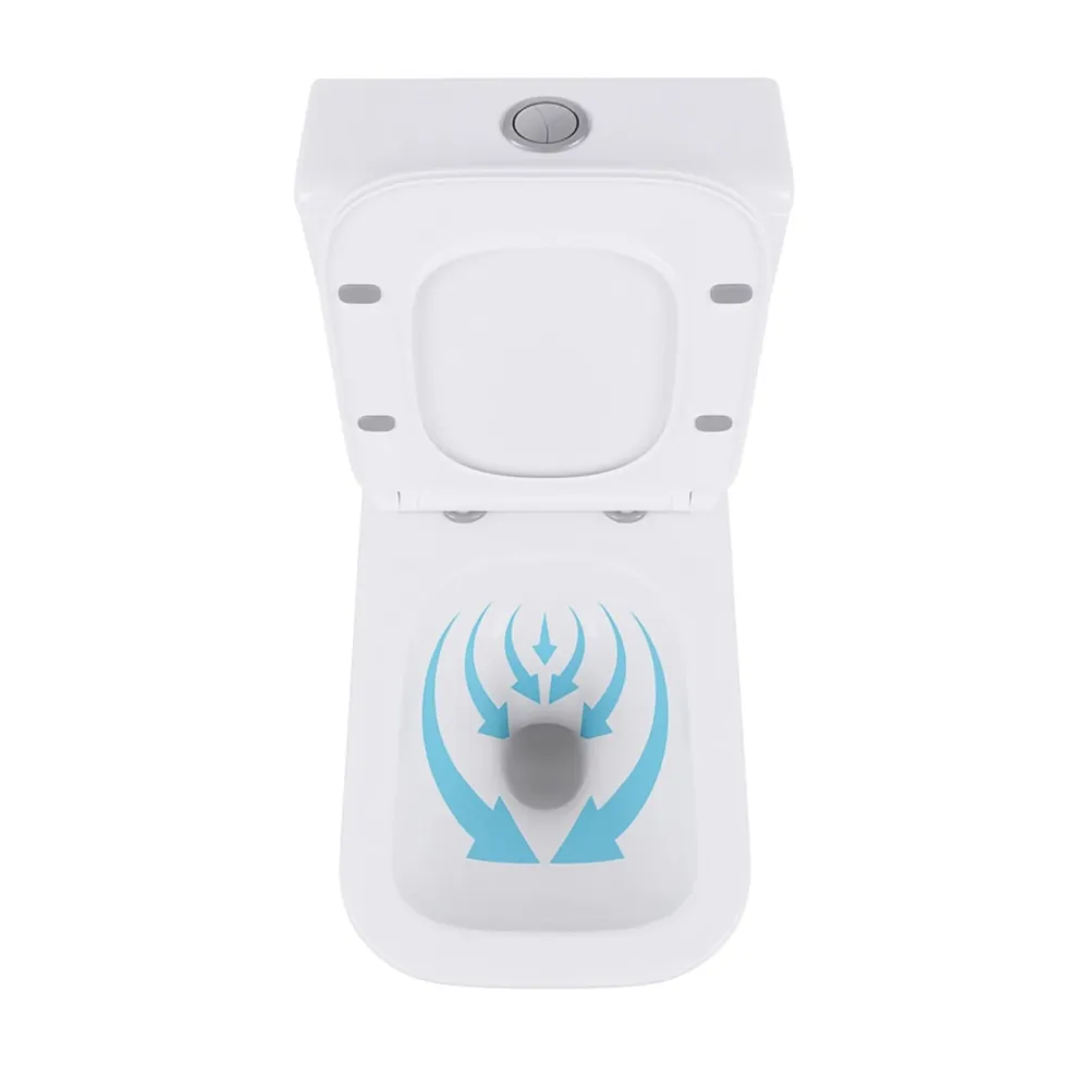 Унітаз підлоговий Qtap Crow Eco безобідковий із сидінням Soft-close QTCRO27W48750 Київ - фото 16